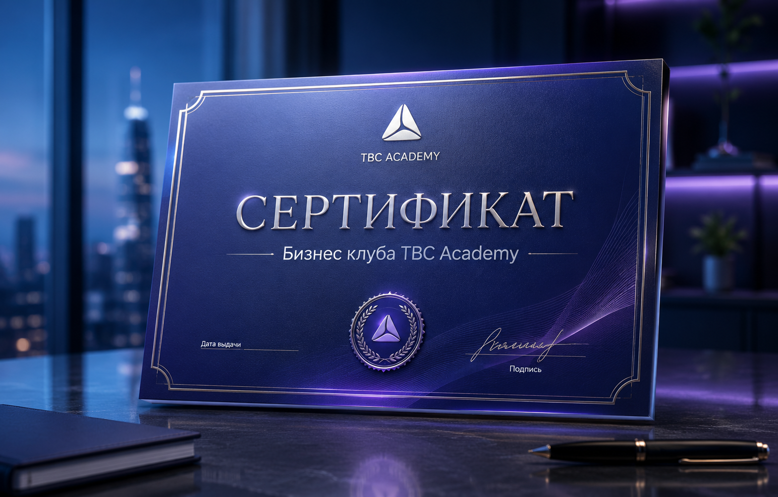 Документы TBC Academy сертификаты свидетельства и материалы клуба